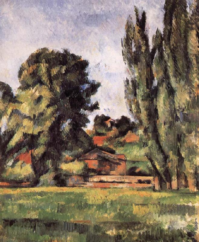 Paul Cezanne landscape has Baiyang oil painting image